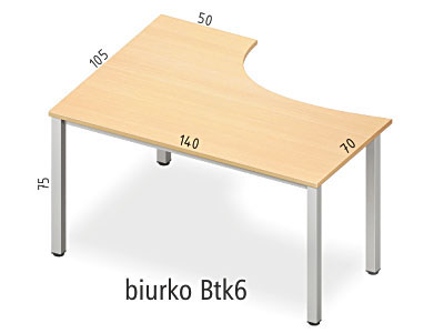 Biurko Btk6