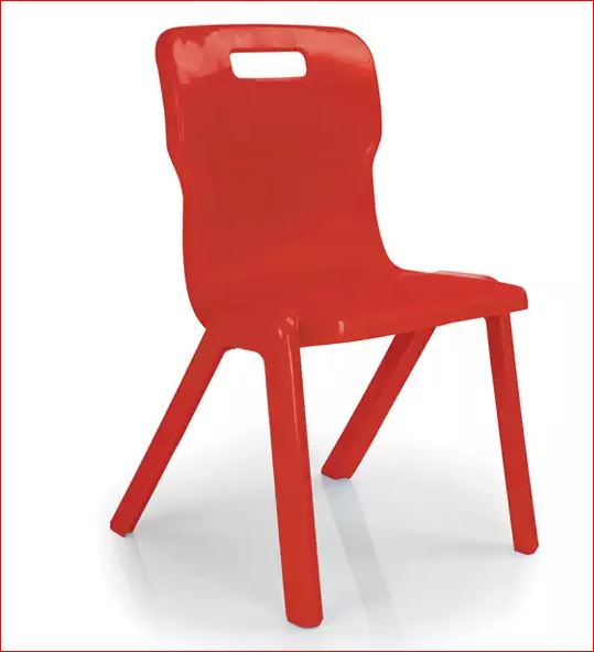 Pierwsze krzesła na rynku, na które udzielana jest gwarancja na 25 lat!!!  Stworzone aby sprostać wielu wymogom i potrzebom rynku europejskiego.   Dzieci i młodzież spędzają w szkole siedząc na krześle do sześciu godzin dziennie przez okres 11 lat lub więcej. Krzesła muszą zatem być bezpieczne, trwałe, łatwe do czyszczenia i naprawy.  Zalety Modelu:  wykonane z polipropylenu odporne na pęknięcia, uszkodzenia i złamania pozytywnie przeszły rygorystyczne badania i testy laboratoryjne w Wielkiej Brytanii przeprowadzone przez laboratorium FIRA pierwsze krzesła, które w pełni spelniaja norme EN 1729 część 1 i 2 lekkie, możliwosc sztaplowania, łatwe do przechowywania, zajmują mało miejsca łatwe do utrzymania w czystości, można myć myjkami, parą, strumieniem wody itp. bezpieczne, niewywracające sie - konstrukcja uniemożliwiająca “bujanie sie” na nich idealne krzesła dla uczniów i nauczycieli nie posiadają mocowań, śrub, ostrych krawędzi itp. wykonane z w całości z jednego elementu tanie w utrzymaniu - nie wymagają konserwacji nie wytwarzają takiego hałasu jak typowe krzesła nie rysują podłoża bogata kolorystyka, nowoczesne wzornictwo Rozmiary krzeseł:  Nr 1: wzrost – 93-116 cm Wysokość siedziska 26cm  Nr 2: wzrost – 108-121 cm Wysokość siedziska 31cm  Nr 3: wzrost – 119-142 cm Wysokość siedziska 35cm  Nr 4: wzrost – 133-159 cm Wysokość siedziska 38cm  Nr 5: wzrost – 146-176 cm Wysokość siedziska 43cm  Nr 6: wzrost – 159-188 cm Wysokość siedziska 46cm